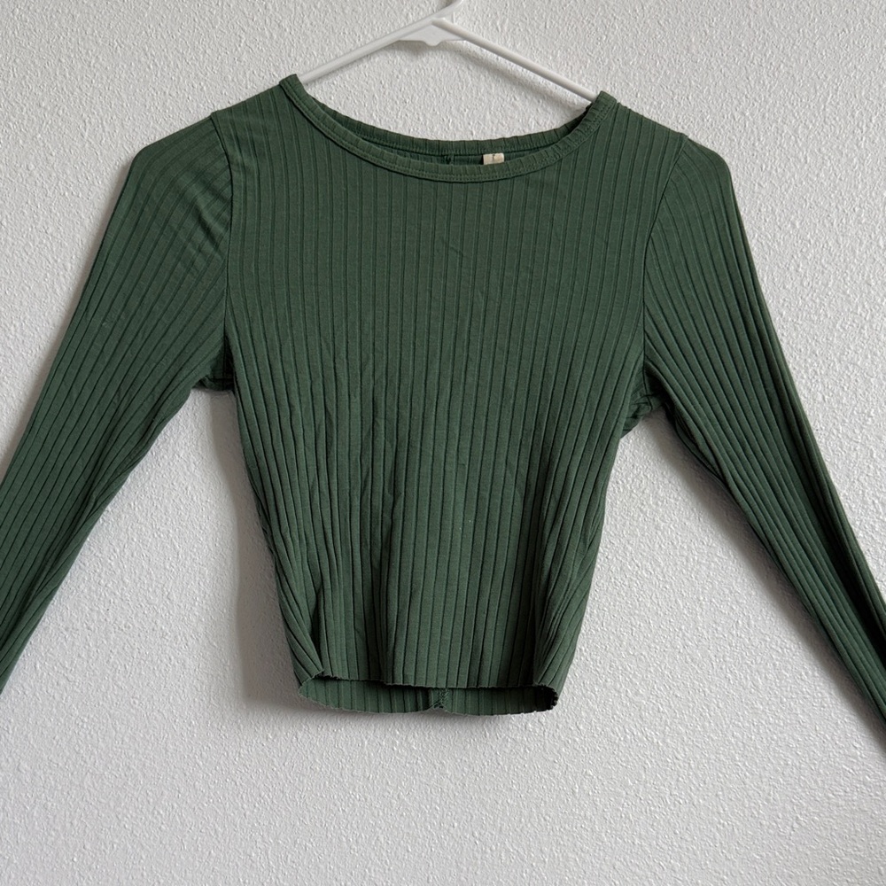 Pacsun Ribbed Long Sleeve Top